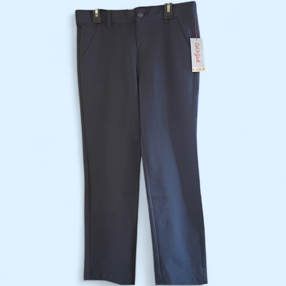 Cat & Jack Other - NWT Cat & Jack Boys 12 Husky Navy School Uniform Dress Pants Button Solid‎